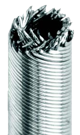 a photo of shear cut HHS tube Torque Coil
